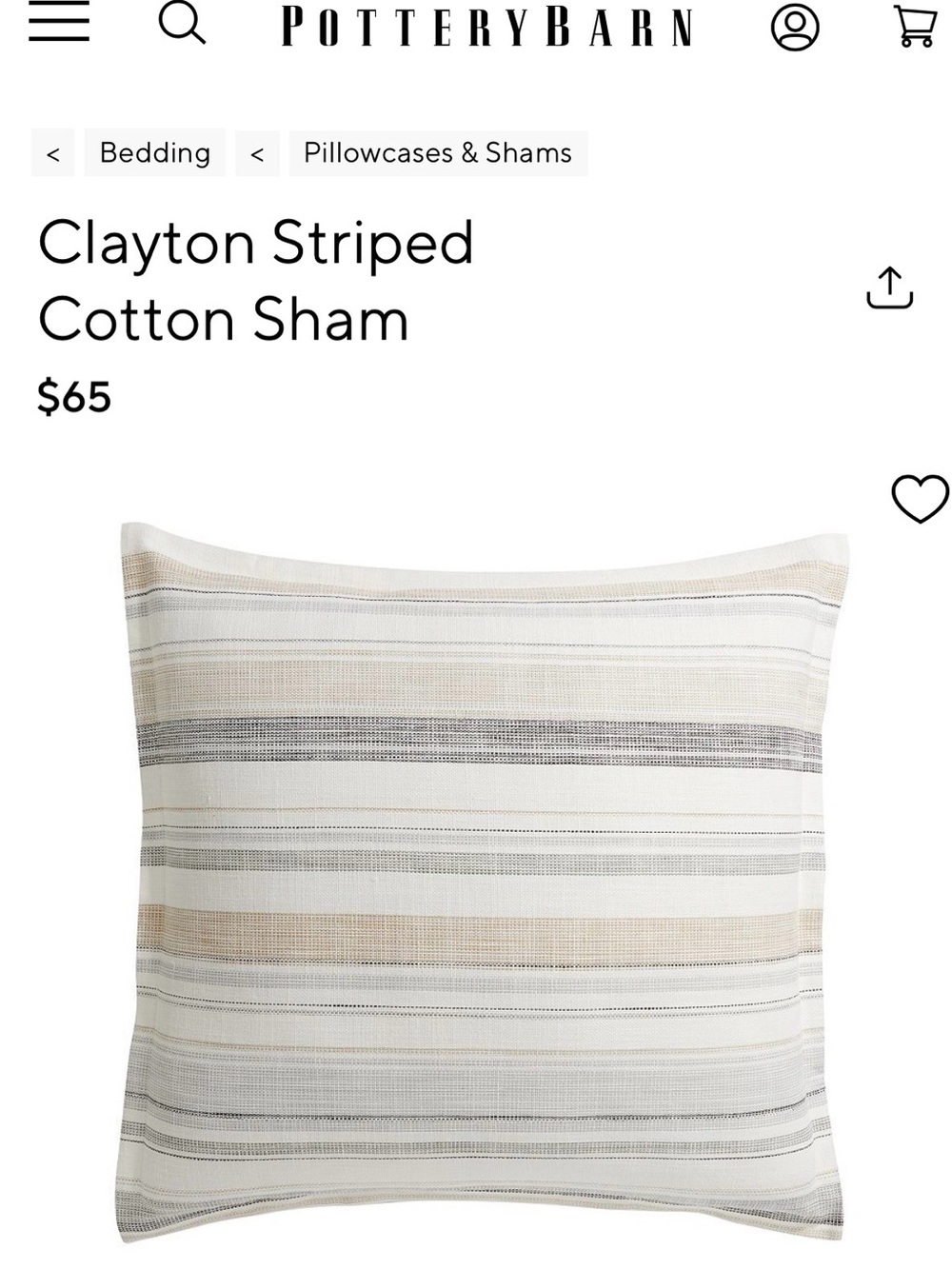 Pottery Barn set of 2 Euro pillow shams